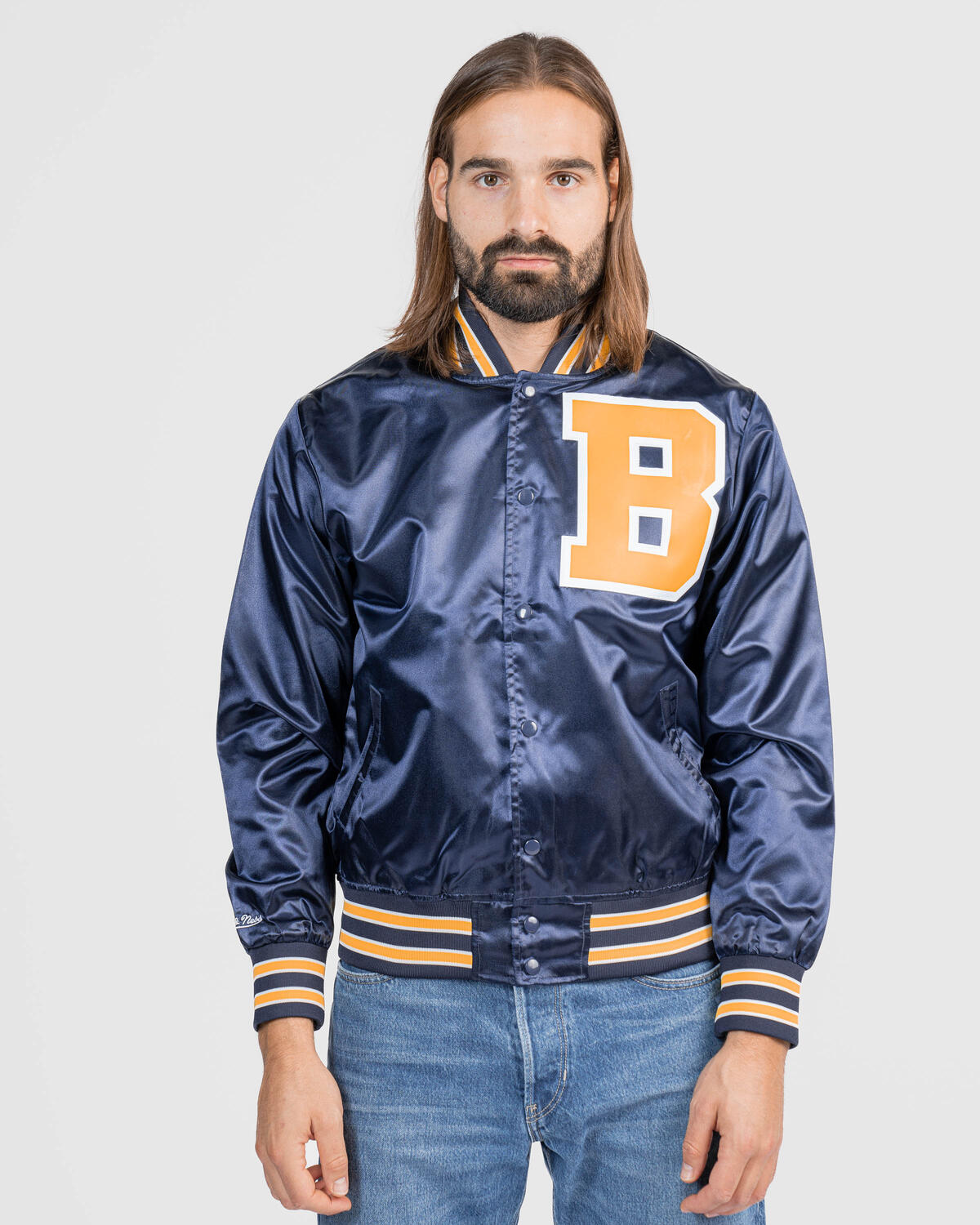 M&N x Bel-Air newest Satin Jacket